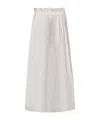 Herno Relaxed Silhouette Skirt With Subtle Sheen In White