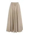 Herno Women Maxi Beige Dress With Drawstring In Stretch Polyamide Woman In Neutral