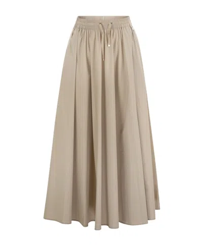HERNO PLEATED DETAIL SKIRT