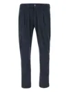 Herno Pleated-detail Trousers In Blue