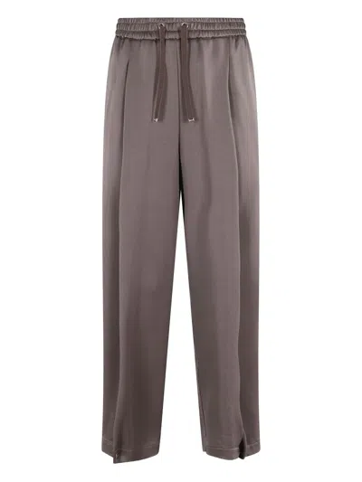 HERNO PLEATED DRAWSTRING PANTS