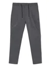 Herno Pleated Drawstring Pants In Gray