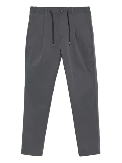 Herno Pleated Drawstring Pants In Gray