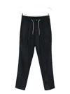Herno Pleated Drawstring Trousers In Black