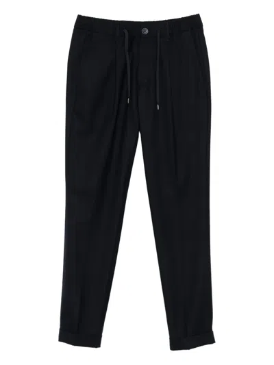 HERNO PLEATED DRAWSTRING TROUSERS