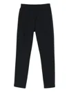 Herno Pleated Drawstring Trousers In Black
