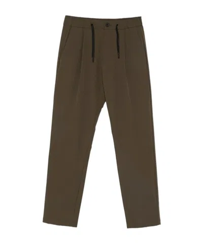 HERNO PLEATED DRAWSTRING TROUSERS
