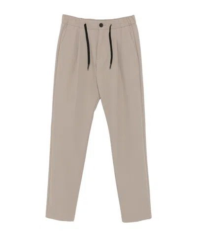HERNO PLEATED DRAWSTRING TROUSERS