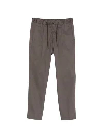 Herno Pleated Drawstring Trousers In Gray