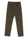 Herno Pleated Drawstring Trousers In Green