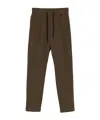 Herno Pleated Drawstring Trousers In Green