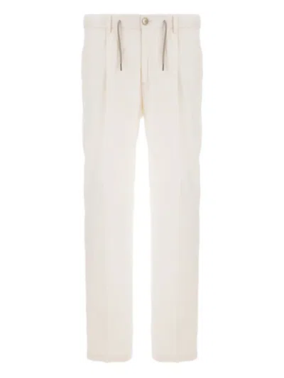 Herno Resort Trousers In Cashmere Silk In Neutral