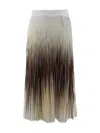 HERNO PLEATED-EFFECT MIDI SKIRT