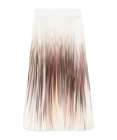 HERNO PLEATED EFFECT MIDI SKIRT