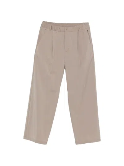 Herno Pleated Elasticated-waist Trousers In Neutral
