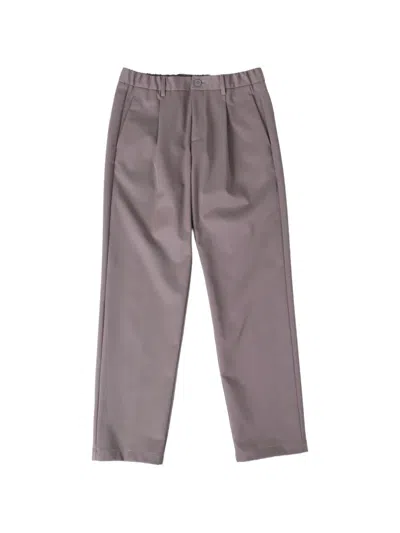 Herno Pleated Elasticated-waistband Trousers In Purple