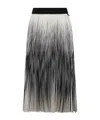 Herno Pleated Midi Skirt In Black