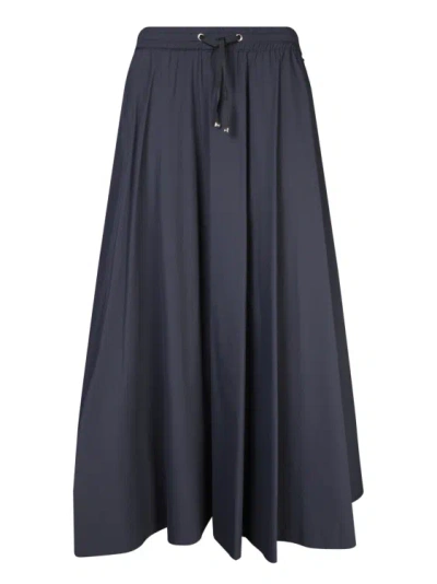 Herno Pleated Nylon Skirt In Black