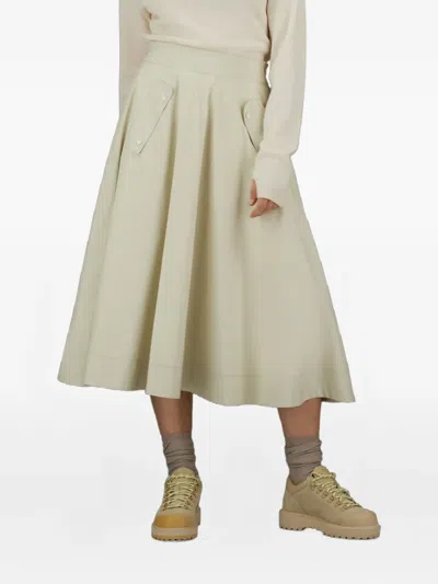 HERNO PLEATED POCKET-DETAIL SKIRT