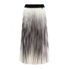 Herno Pleated Shades Skirt In White
