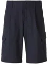 Herno Pleated Shorts In Blue