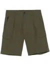 Herno Pleated Shorts In Green