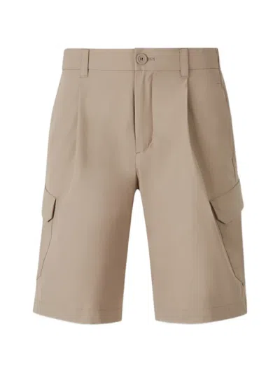 Herno Pleated Shorts In Neutral