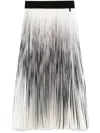 Herno Pleated Shades Skirt In Multi