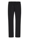 Herno Pleated Straight-leg Trousers In Black