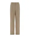 Herno Beige Modal Polyester Elastane Pants In Beige