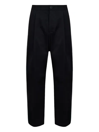 Herno Pleated Trousers In Black