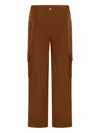 Herno Pleated Trousers In Brown