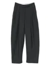 Herno Pleated Trousers In Gray