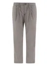 Herno Pleated Trousers In Gray