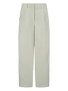 Herno Pleated Trousers In Neutral