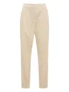 Herno Pleated Trousers In Neutral