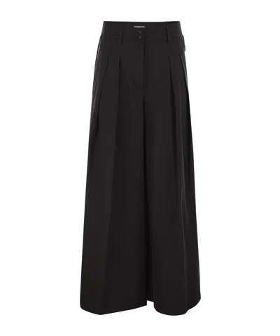 Herno Pleated Wide-leg Track Pants