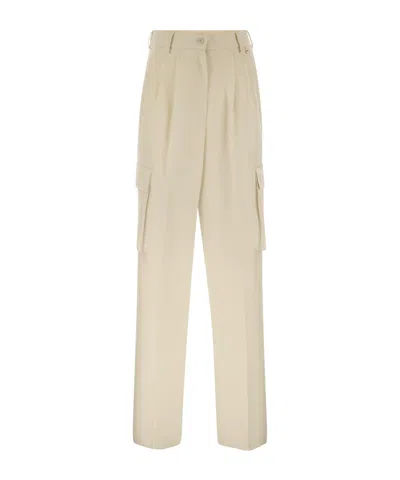 HERNO PLEATED WORK PANTS