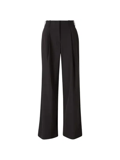 Herno Pleated-design Wide-leg Trousers In Black