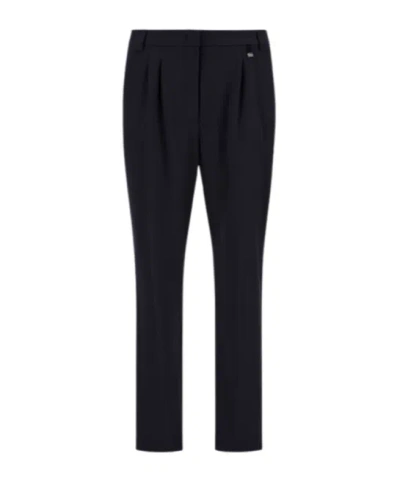 Herno Pleated-front Trousers In Blue
