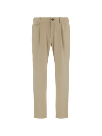 Herno Pleated-front Trousers In Neutrals