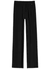 Herno Pleated Wide-leg Trousers In Black