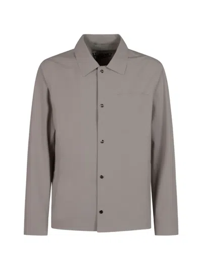 Herno Pocket Buttoned Shirt In Gray