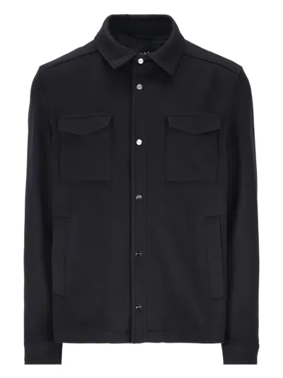 HERNO POCKET-DETAIL OVERSHIRT