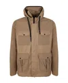 Herno Delon Urban Safari Field Jacket In Brown