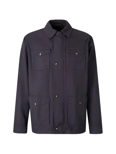 Herno Pocket Jacket In Blue