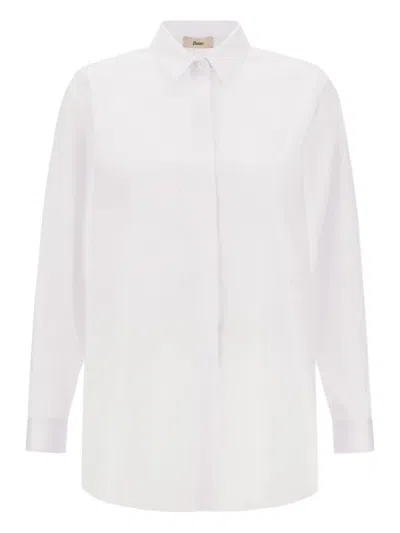 Herno Pocket Long-sleeve Shirt In White