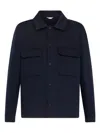 Herno Long-sleeved Short Coat In Blue
