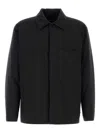 Herno Black 2-layer Gore-tex Laminated Shirt Jacket In Black