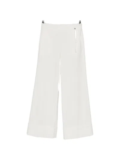 Herno Pocket Palazzo Pants In White